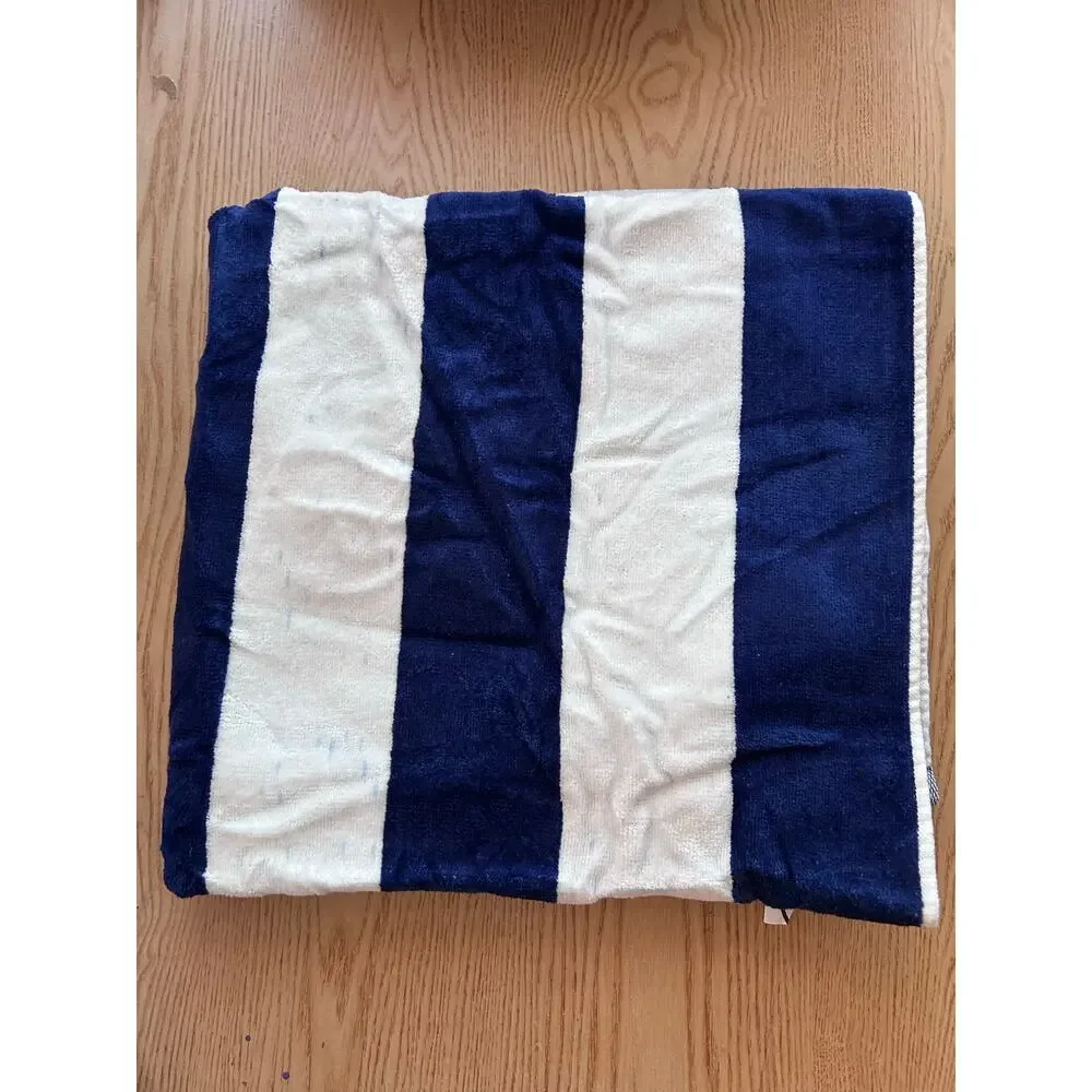New Novia Collection Velour Jacquard Cabana Stripe Beach 🏖️Towel Cotton 30”x60”